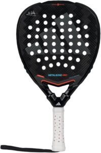 Raquette de padel adidas Metalbone HRD+ 3.4 2025, noire à logo adidas gris et grip blanc