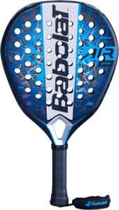 Raquette de padel Babolat Air Veron 2025, bleue et blanche avec dragonne Babolat