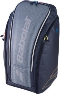 Sac de padel Babolat RH Perf, bleu marine avec panneau gris chiné et logo Babolat