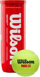 Tube de trois balles de padel Wilson Padel X3, jaunes