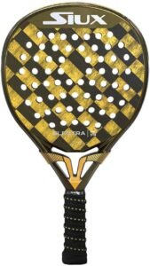 Raquette de padel Siux Electra Stupa Pro ST4 2025, dorée et noire
